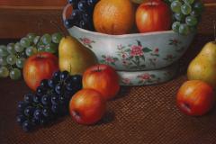 Wood Framed Oil Canvas Still Life Painting - 1347559