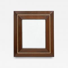 Wood Mirror with Bone Inlay - 4243327