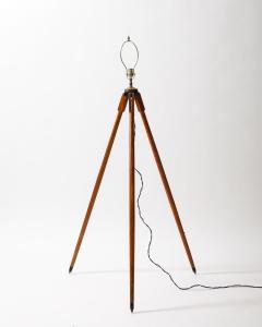 Wood Surveying Tripod Floor Lamp United States c 1950 - 3900227