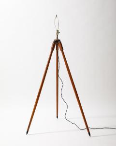 Wood Surveying Tripod Floor Lamp United States c 1950 - 3900228