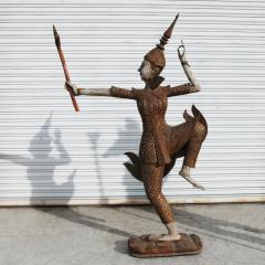 Wood Thai Dancer Statue - 2736807