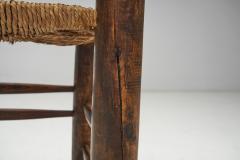 Wood Turned Chairs with Woven Rush Seats Europe ca 1940s - 3160841