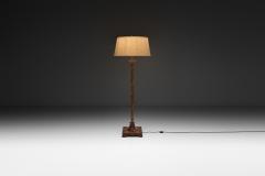 Wood and Bronze Swedish Grace Floor Lamp Sweden ca 1920s - 4806998