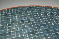 Wood and Ceramic Tile Coffee Table France 1970s - 4386817