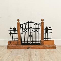 Wood and Iron Belle poque Neoclassical Model of Estate Gate Italy circa 1900 - 3886764