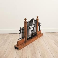 Wood and Iron Belle poque Neoclassical Model of Estate Gate Italy circa 1900 - 3886771