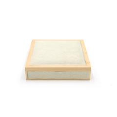 Wood and White Pony Hair Box - 4716942