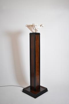 Wood and plaster floor lamp 1930s  - 4464424