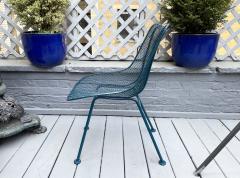 Woodard Furniture Indoor Outdoor Salterini Dining Table and 4 Woodard Sculptura Armless Chairs - 3236128