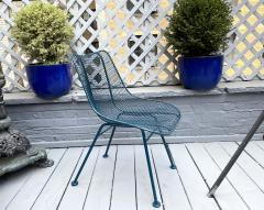 Woodard Furniture Indoor Outdoor Salterini Dining Table and 4 Woodard Sculptura Armless Chairs - 3236132