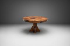Wooden Dining Table with Carved Leg Europe Mid 20th Century - 4357875