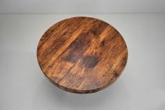 Wooden Dining Table with Carved Leg Europe Mid 20th Century - 4357878