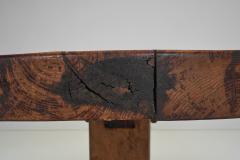 Wooden Dining Table with Carved Leg Europe Mid 20th Century - 4357883