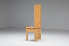 Wooden High Back Dining Chairs 1950s - 2133136