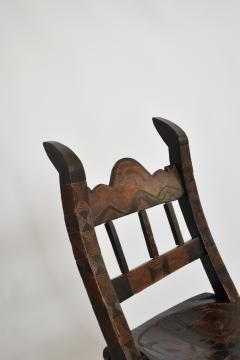 Wooden Senoufo chair 1960s  - 4684342