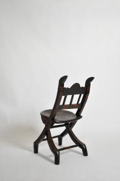 Wooden Senoufo chair 1960s  - 4684343