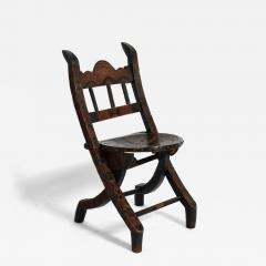 Wooden Senoufo chair 1960s  - 4689396