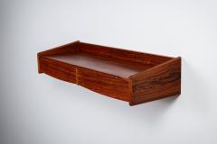 Wooden Wall Mounted Console with Double Drawers Europe Mid 20th Century - 4691814
