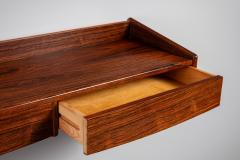 Wooden Wall Mounted Console with Double Drawers Europe Mid 20th Century - 4697218
