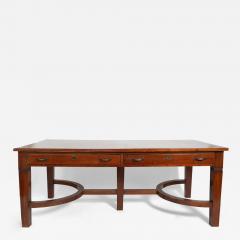 Wooden library table Portugal 1940s - 4536173