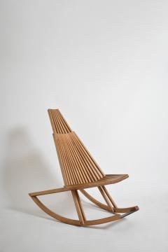 Wooden rocking chair 1980s  - 4684461
