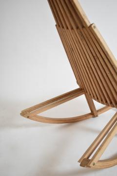 Wooden rocking chair 1980s  - 4684462