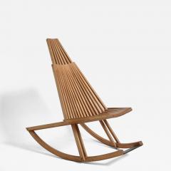 Wooden rocking chair 1980s  - 4689439