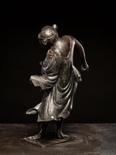 Wooden sculpture of a Dancing Tengu Late Edo Meiji Period Japan - 4648937