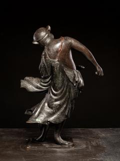 Wooden sculpture of a Dancing Tengu Late Edo Meiji Period Japan - 4648941