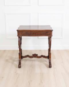 Work Table In Walnut From 1860 With Cherry Inlays Luigi Filippo - 4577553