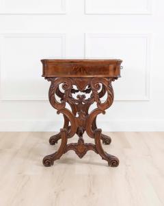 Work Table In Walnut From 1860 With Cherry Inlays Luigi Filippo - 4577558