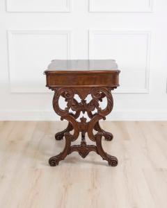 Work Table In Walnut From 1860 With Cherry Inlays Luigi Filippo - 4577560