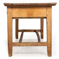 Worn and Patinated English Antique Pine Tavern Table Desk - 4501964
