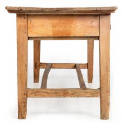 Worn and Patinated English Antique Pine Tavern Table Desk - 4501965