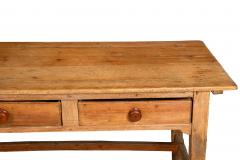 Worn and Patinated English Antique Pine Tavern Table Desk - 4501969