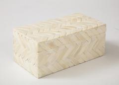 Woven Bone Keepsake Box - 3355319