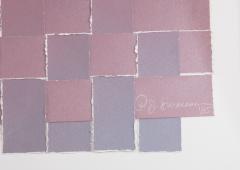 Woven Motif Rice Paper Work Signed P J Swanson 85 - 2104342