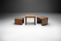 Woven Rattan Nesting Tables Europe 1970s - 2496668