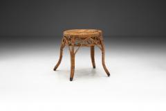 Woven Rattan Stool Europe Early 20th Century - 3532168