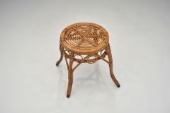 Woven Rattan Stool Europe Early 20th Century - 3532169