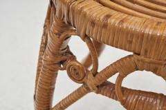 Woven Rattan Stool Europe Early 20th Century - 3532173