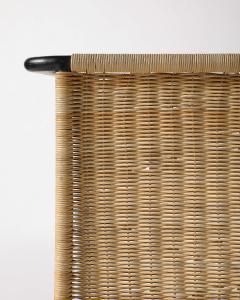 Woven Rattan and Steel End Table France c 1955 - 4210125