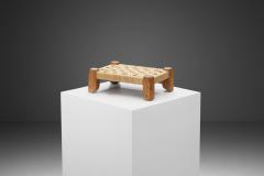 Woven Rush and Wood Stool Europe ca 1950s - 3429776