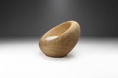 Woven Wicker Birds Nest Chair in the Manner of Isamu Kenmochi Europe ca 1960s - 2365039