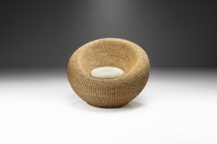 Woven Wicker Birds Nest Chair in the Manner of Isamu Kenmochi Europe ca 1960s - 2365041