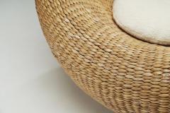 Woven Wicker Birds Nest Chair in the Manner of Isamu Kenmochi Europe ca 1960s - 2365046