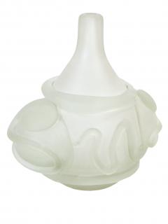 Wrapped Frosted Glass Vase - 2081552