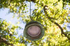 Wren House Outdoor Suspension Lamp in Verdigris Copper - 2607774