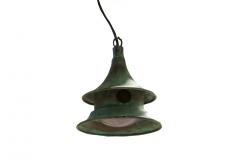 Wren House Outdoor Suspension Lamp in Verdigris Copper - 2607778