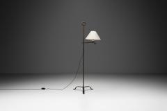 Wrought Iron Adjustable Floor Lamp with Spiral Detaile Europe Mid 20th Century - 4244366